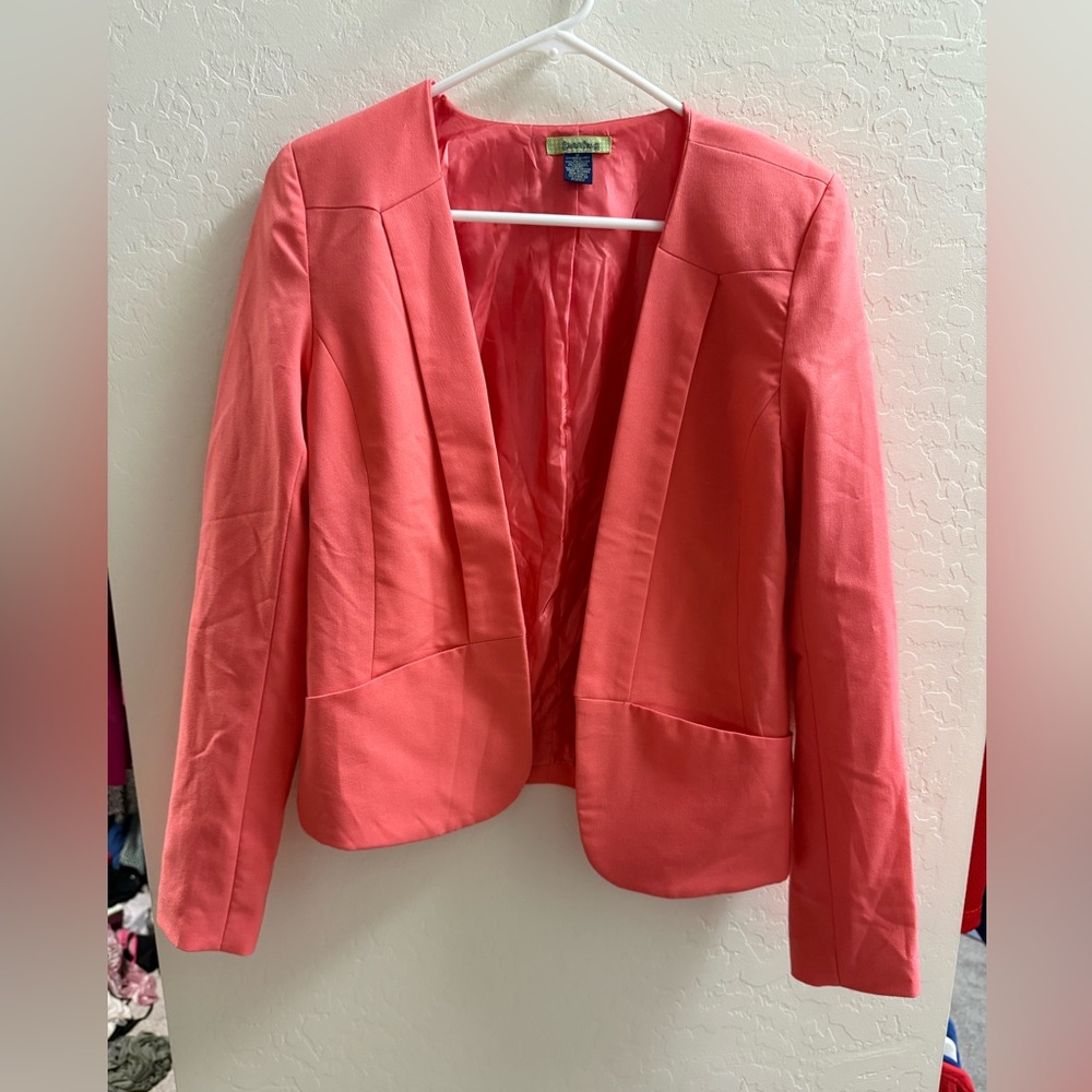 Elegant Coral Women's Blazer
